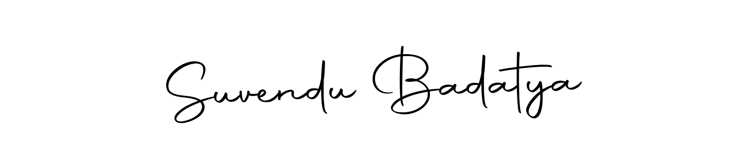 How to make Suvendu Badatya name signature. Use Autography-DOLnW style for creating short signs online. This is the latest handwritten sign. Suvendu Badatya signature style 10 images and pictures png