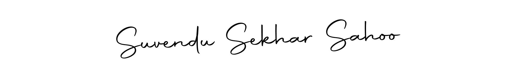 How to make Suvendu Sekhar Sahoo name signature. Use Autography-DOLnW style for creating short signs online. This is the latest handwritten sign. Suvendu Sekhar Sahoo signature style 10 images and pictures png