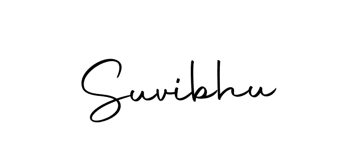 You should practise on your own different ways (Autography-DOLnW) to write your name (Suvibhu) in signature. don't let someone else do it for you. Suvibhu signature style 10 images and pictures png