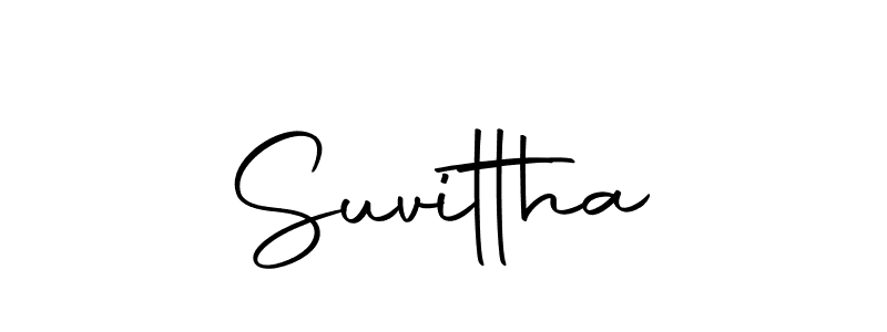 Create a beautiful signature design for name Suvittha. With this signature (Autography-DOLnW) fonts, you can make a handwritten signature for free. Suvittha signature style 10 images and pictures png