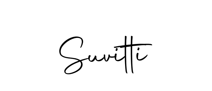 Make a beautiful signature design for name Suvitti. With this signature (Autography-DOLnW) style, you can create a handwritten signature for free. Suvitti signature style 10 images and pictures png