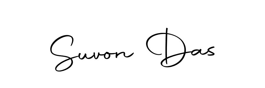 Design your own signature with our free online signature maker. With this signature software, you can create a handwritten (Autography-DOLnW) signature for name Suvon Das. Suvon Das signature style 10 images and pictures png