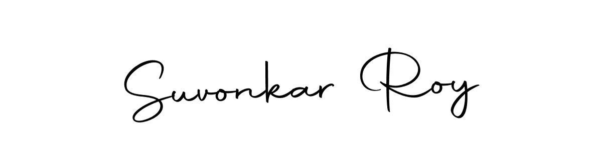 Similarly Autography-DOLnW is the best handwritten signature design. Signature creator online .You can use it as an online autograph creator for name Suvonkar Roy. Suvonkar Roy signature style 10 images and pictures png