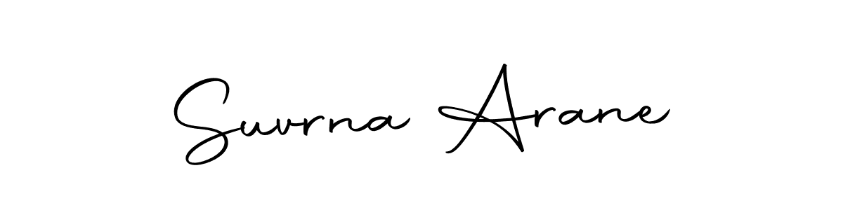 Autography-DOLnW is a professional signature style that is perfect for those who want to add a touch of class to their signature. It is also a great choice for those who want to make their signature more unique. Get Suvrna Arane name to fancy signature for free. Suvrna Arane signature style 10 images and pictures png