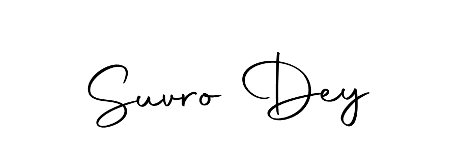 Make a beautiful signature design for name Suvro Dey. With this signature (Autography-DOLnW) style, you can create a handwritten signature for free. Suvro Dey signature style 10 images and pictures png
