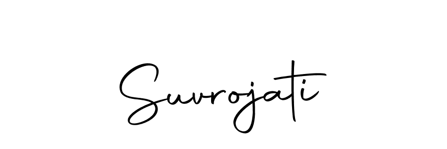 How to make Suvrojati name signature. Use Autography-DOLnW style for creating short signs online. This is the latest handwritten sign. Suvrojati signature style 10 images and pictures png