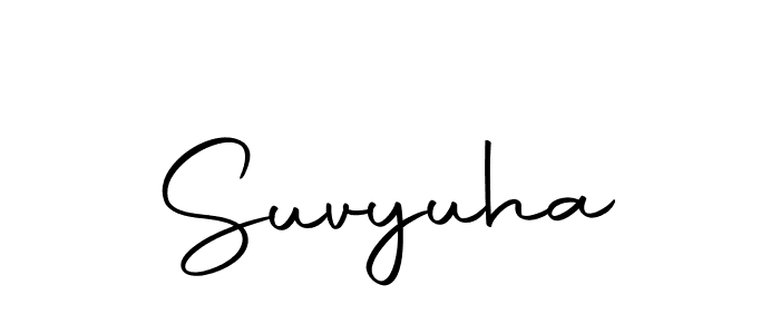 Design your own signature with our free online signature maker. With this signature software, you can create a handwritten (Autography-DOLnW) signature for name Suvyuha. Suvyuha signature style 10 images and pictures png