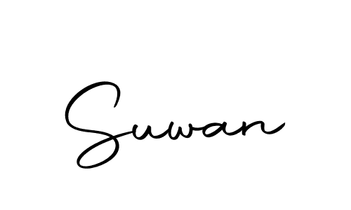 if you are searching for the best signature style for your name Suwan. so please give up your signature search. here we have designed multiple signature styles  using Autography-DOLnW. Suwan signature style 10 images and pictures png