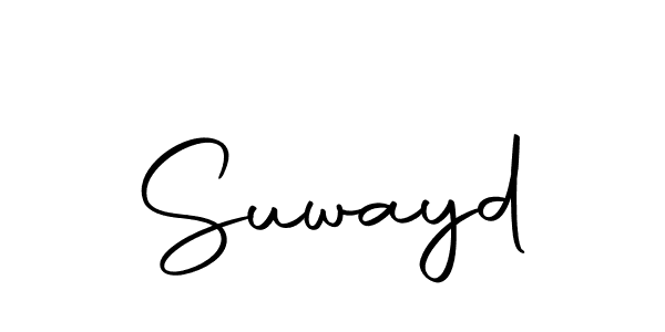 Design your own signature with our free online signature maker. With this signature software, you can create a handwritten (Autography-DOLnW) signature for name Suwayd. Suwayd signature style 10 images and pictures png