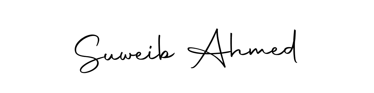 Create a beautiful signature design for name Suweib Ahmed. With this signature (Autography-DOLnW) fonts, you can make a handwritten signature for free. Suweib Ahmed signature style 10 images and pictures png