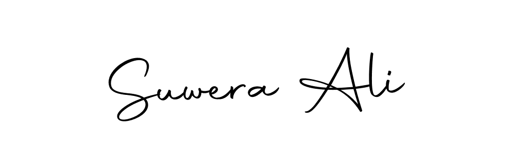 Design your own signature with our free online signature maker. With this signature software, you can create a handwritten (Autography-DOLnW) signature for name Suwera Ali. Suwera Ali signature style 10 images and pictures png