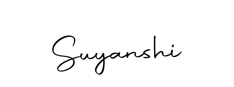 Create a beautiful signature design for name Suyanshi. With this signature (Autography-DOLnW) fonts, you can make a handwritten signature for free. Suyanshi signature style 10 images and pictures png