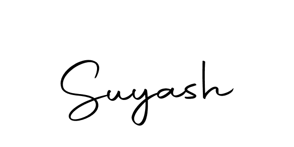 Design your own signature with our free online signature maker. With this signature software, you can create a handwritten (Autography-DOLnW) signature for name Suyash. Suyash signature style 10 images and pictures png