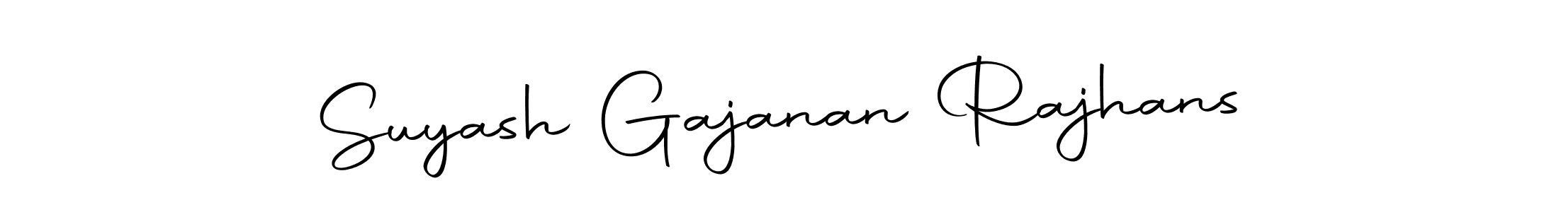 if you are searching for the best signature style for your name Suyash Gajanan Rajhans. so please give up your signature search. here we have designed multiple signature styles  using Autography-DOLnW. Suyash Gajanan Rajhans signature style 10 images and pictures png