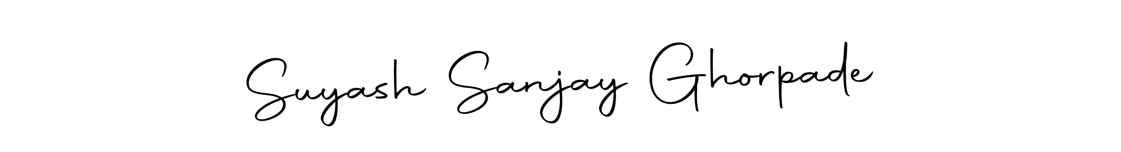 Use a signature maker to create a handwritten signature online. With this signature software, you can design (Autography-DOLnW) your own signature for name Suyash Sanjay Ghorpade. Suyash Sanjay Ghorpade signature style 10 images and pictures png