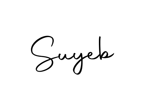 Make a beautiful signature design for name Suyeb. With this signature (Autography-DOLnW) style, you can create a handwritten signature for free. Suyeb signature style 10 images and pictures png