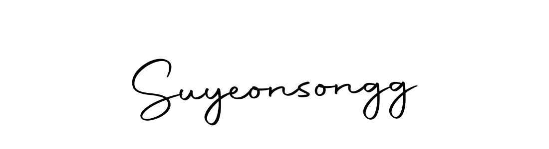Create a beautiful signature design for name Suyeonsongg. With this signature (Autography-DOLnW) fonts, you can make a handwritten signature for free. Suyeonsongg signature style 10 images and pictures png