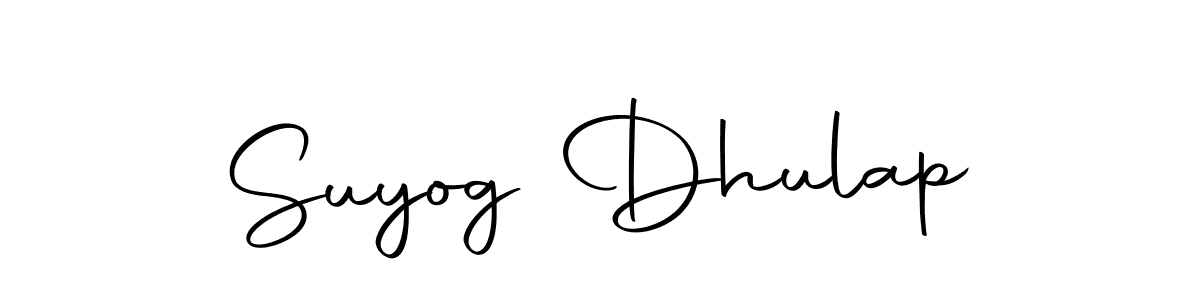 Make a beautiful signature design for name Suyog Dhulap. With this signature (Autography-DOLnW) style, you can create a handwritten signature for free. Suyog Dhulap signature style 10 images and pictures png