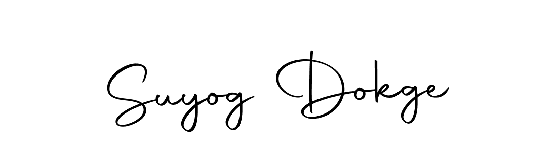 How to make Suyog Dokge name signature. Use Autography-DOLnW style for creating short signs online. This is the latest handwritten sign. Suyog Dokge signature style 10 images and pictures png