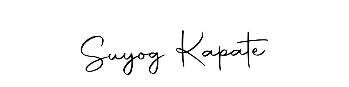 Make a beautiful signature design for name Suyog Kapate. With this signature (Autography-DOLnW) style, you can create a handwritten signature for free. Suyog Kapate signature style 10 images and pictures png
