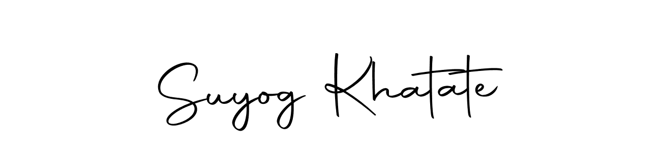 You can use this online signature creator to create a handwritten signature for the name Suyog Khatate. This is the best online autograph maker. Suyog Khatate signature style 10 images and pictures png