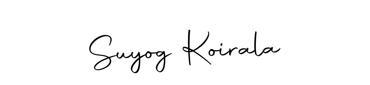 Make a short Suyog Koirala signature style. Manage your documents anywhere anytime using Autography-DOLnW. Create and add eSignatures, submit forms, share and send files easily. Suyog Koirala signature style 10 images and pictures png
