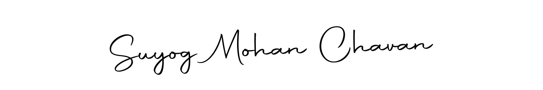 Design your own signature with our free online signature maker. With this signature software, you can create a handwritten (Autography-DOLnW) signature for name Suyog Mohan Chavan. Suyog Mohan Chavan signature style 10 images and pictures png