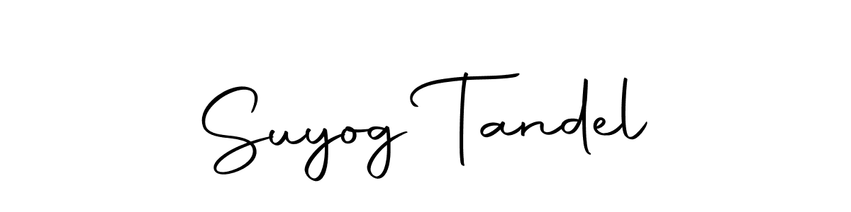 Make a beautiful signature design for name Suyog Tandel. With this signature (Autography-DOLnW) style, you can create a handwritten signature for free. Suyog Tandel signature style 10 images and pictures png