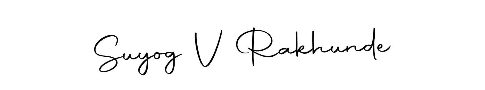 if you are searching for the best signature style for your name Suyog V Rakhunde. so please give up your signature search. here we have designed multiple signature styles  using Autography-DOLnW. Suyog V Rakhunde signature style 10 images and pictures png
