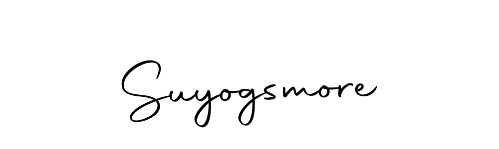 Create a beautiful signature design for name Suyogsmore. With this signature (Autography-DOLnW) fonts, you can make a handwritten signature for free. Suyogsmore signature style 10 images and pictures png