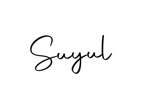 Use a signature maker to create a handwritten signature online. With this signature software, you can design (Autography-DOLnW) your own signature for name Suyul. Suyul signature style 10 images and pictures png