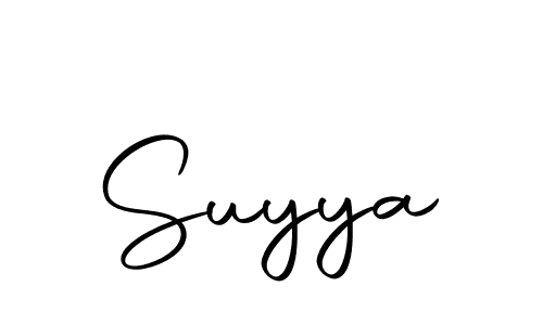 Make a beautiful signature design for name Suyya. With this signature (Autography-DOLnW) style, you can create a handwritten signature for free. Suyya signature style 10 images and pictures png