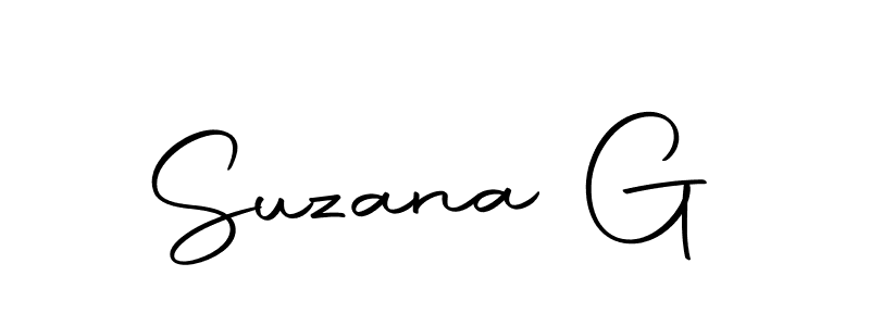 Make a beautiful signature design for name Suzana G. Use this online signature maker to create a handwritten signature for free. Suzana G signature style 10 images and pictures png