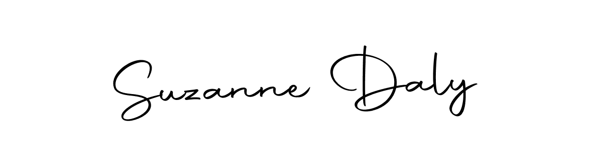 How to make Suzanne Daly name signature. Use Autography-DOLnW style for creating short signs online. This is the latest handwritten sign. Suzanne Daly signature style 10 images and pictures png