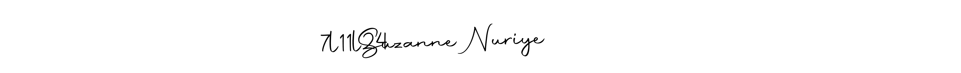 Suzanne Nuriye                  7l11l24 stylish signature style. Best Handwritten Sign (Autography-DOLnW) for my name. Handwritten Signature Collection Ideas for my name Suzanne Nuriye                  7l11l24. Suzanne Nuriye                  7l11l24 signature style 10 images and pictures png