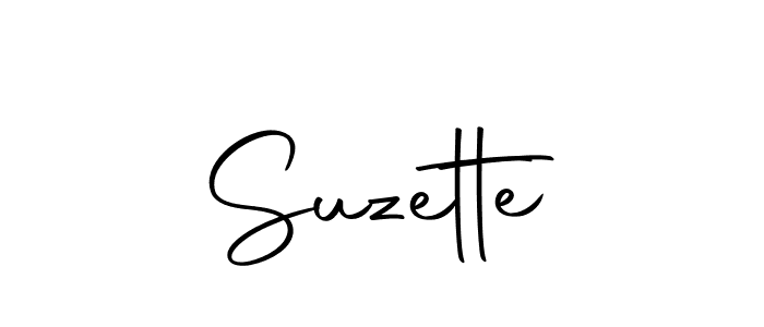 Make a beautiful signature design for name Suzette. With this signature (Autography-DOLnW) style, you can create a handwritten signature for free. Suzette signature style 10 images and pictures png