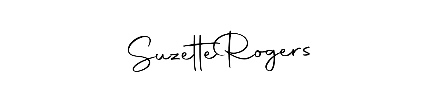 Make a beautiful signature design for name Suzette  Rogers. With this signature (Autography-DOLnW) style, you can create a handwritten signature for free. Suzette  Rogers signature style 10 images and pictures png