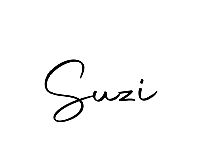 Design your own signature with our free online signature maker. With this signature software, you can create a handwritten (Autography-DOLnW) signature for name Suzi. Suzi signature style 10 images and pictures png