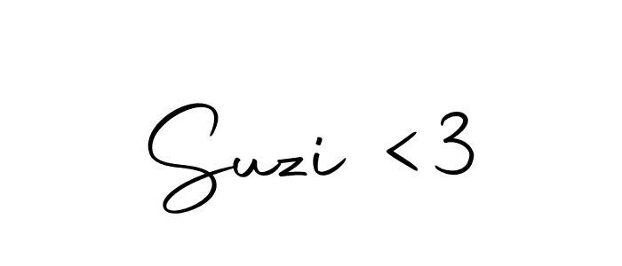 Also we have Suzi <3 name is the best signature style. Create professional handwritten signature collection using Autography-DOLnW autograph style. Suzi <3 signature style 10 images and pictures png