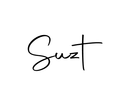You should practise on your own different ways (Autography-DOLnW) to write your name (Suzt) in signature. don't let someone else do it for you. Suzt signature style 10 images and pictures png