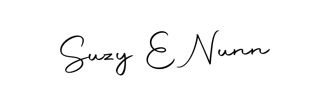 Here are the top 10 professional signature styles for the name Suzy E Nunn. These are the best autograph styles you can use for your name. Suzy E Nunn signature style 10 images and pictures png