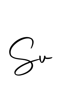 You should practise on your own different ways (Autography-DOLnW) to write your name (Sv) in signature. don't let someone else do it for you. Sv signature style 10 images and pictures png