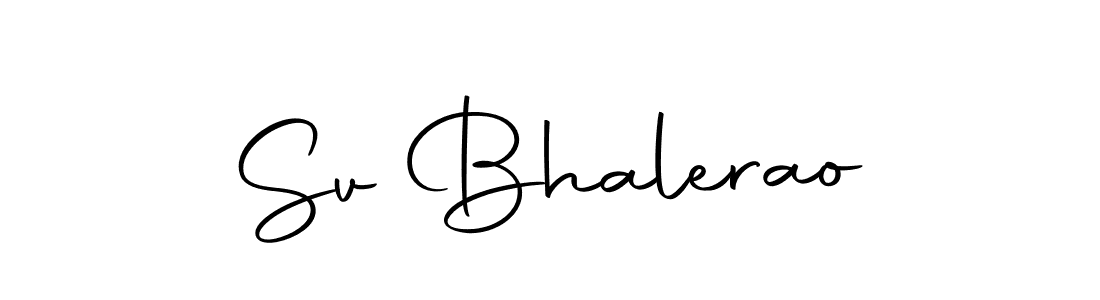 The best way (Autography-DOLnW) to make a short signature is to pick only two or three words in your name. The name Sv Bhalerao include a total of six letters. For converting this name. Sv Bhalerao signature style 10 images and pictures png