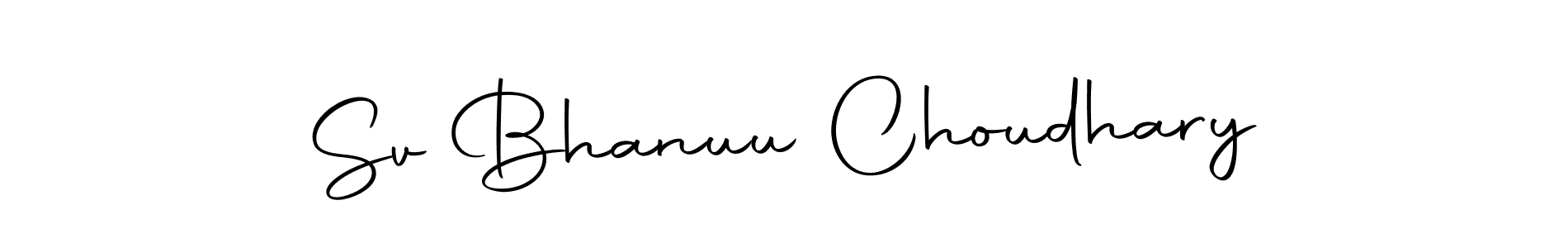 You can use this online signature creator to create a handwritten signature for the name Sv Bhanuu Choudhary. This is the best online autograph maker. Sv Bhanuu Choudhary signature style 10 images and pictures png