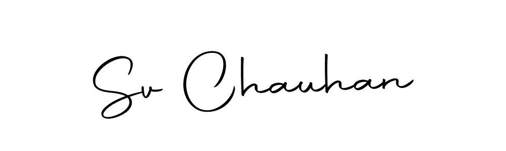 Sv Chauhan stylish signature style. Best Handwritten Sign (Autography-DOLnW) for my name. Handwritten Signature Collection Ideas for my name Sv Chauhan. Sv Chauhan signature style 10 images and pictures png