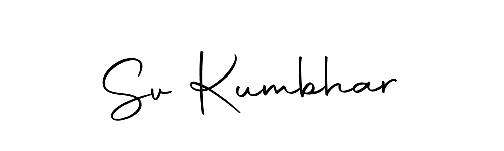 Here are the top 10 professional signature styles for the name Sv Kumbhar. These are the best autograph styles you can use for your name. Sv Kumbhar signature style 10 images and pictures png