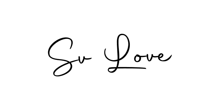 Use a signature maker to create a handwritten signature online. With this signature software, you can design (Autography-DOLnW) your own signature for name Sv Love. Sv Love signature style 10 images and pictures png