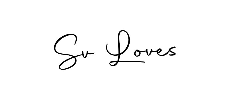 How to make Sv Loves signature? Autography-DOLnW is a professional autograph style. Create handwritten signature for Sv Loves name. Sv Loves signature style 10 images and pictures png