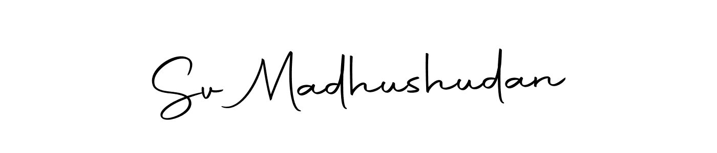 It looks lik you need a new signature style for name Sv Madhushudan. Design unique handwritten (Autography-DOLnW) signature with our free signature maker in just a few clicks. Sv Madhushudan signature style 10 images and pictures png