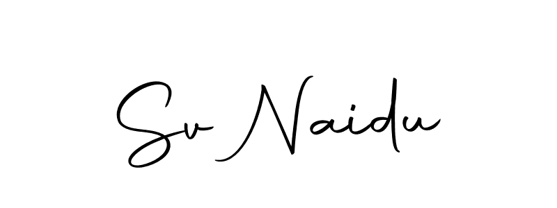 Design your own signature with our free online signature maker. With this signature software, you can create a handwritten (Autography-DOLnW) signature for name Sv Naidu. Sv Naidu signature style 10 images and pictures png